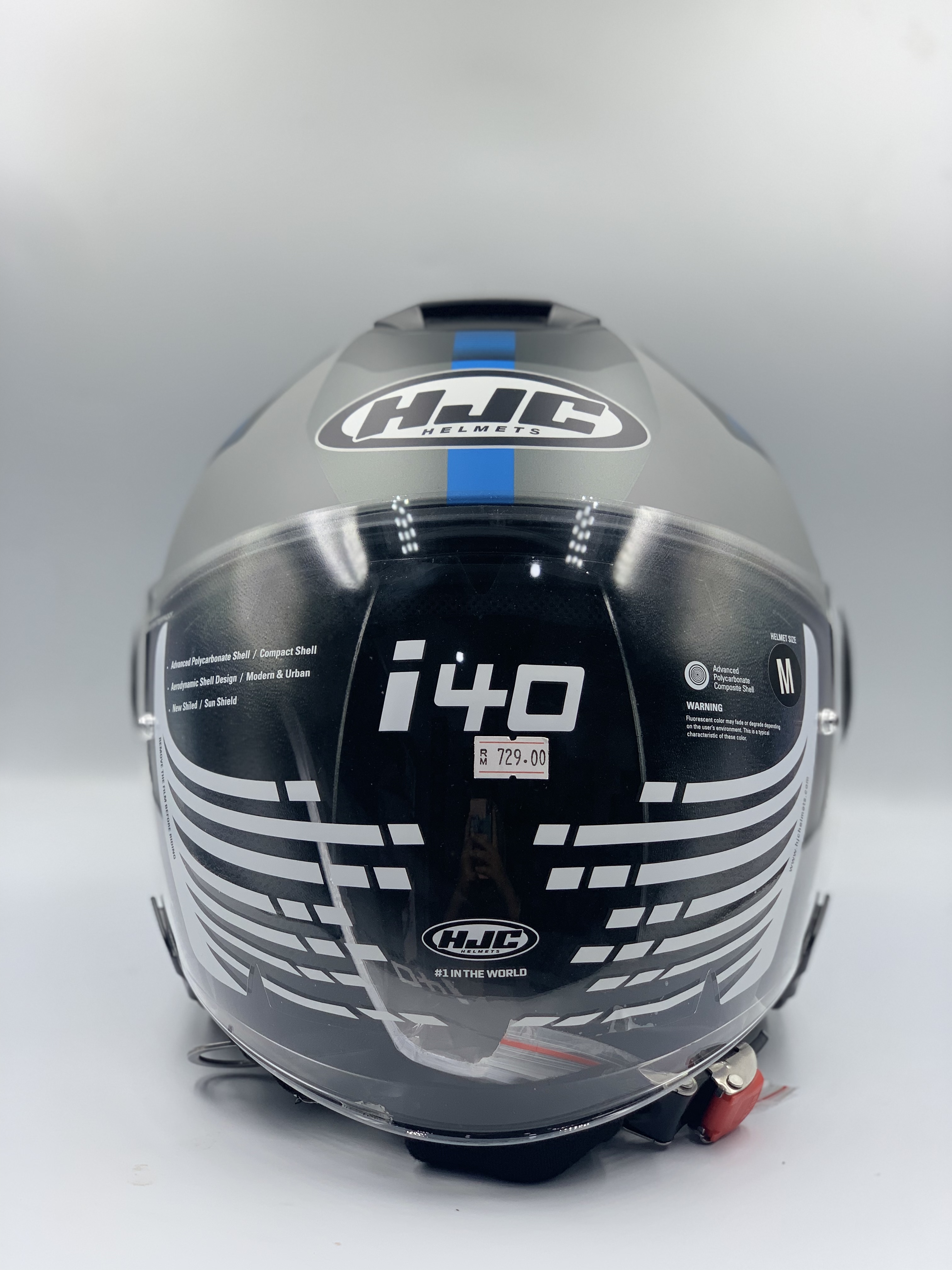 HJC Helmet I40 Remi MC2SF Open Face - Double Visor (ECE 22.06)